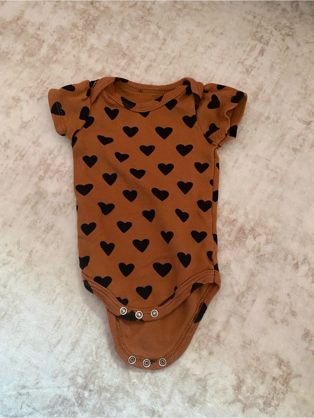 Hudson Baby Pink and Brown Girls Onesie 3-Pack